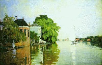 Claude Monet Landscape near Zaandam Germany oil painting art